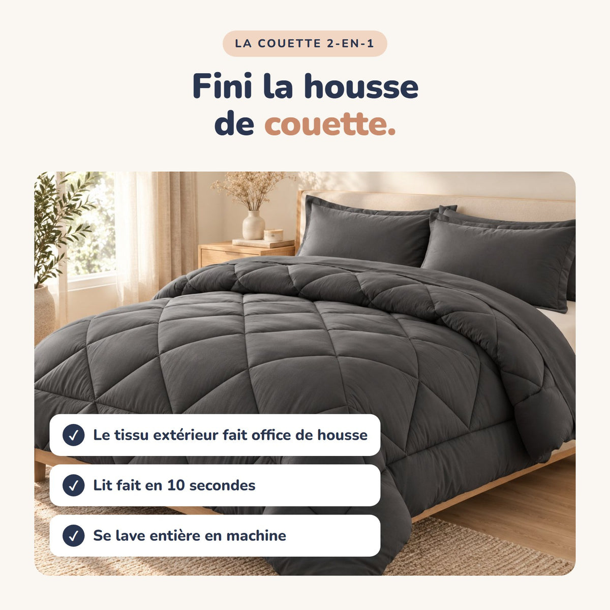 La Couette 2-en-1 Plumélia – Hiver