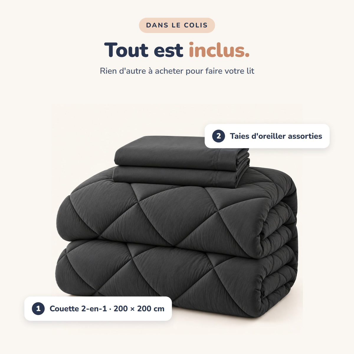 La Couette 2-en-1 Plumélia – Hiver